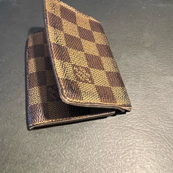 Authentic LOUIS VUITTON Card Wallet Damier Ebene - Picture 4 of 14